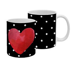 Tazza panoramica Cuore rosso