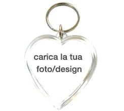 Portachiavi Trasparenti Cuore