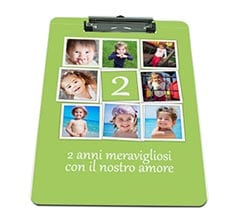 Portablocco A4 in masonite Green collage