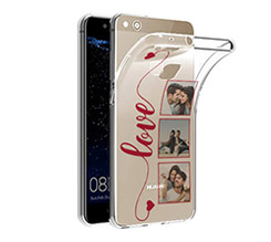 Cover trasparente Huawei P9 Lite Frame Love