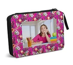 Astuccio Scuola Purple Flowers