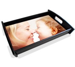 vassoio personalizzato big legno nero