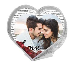 Palla di Neve a Cuore Black words