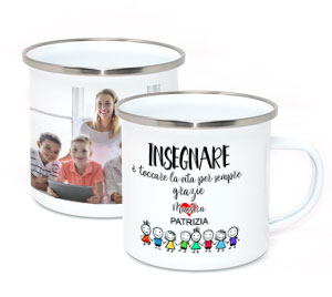 Tazza in Metallo Smaltato Insegnare