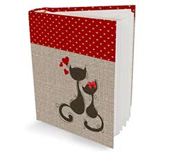 Cats in Love Album 16x20 con Tasche