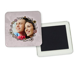 Magnete quadrato frigo Pink wedding