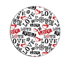 Calamita Rotonda 9,5 cm Love in caos