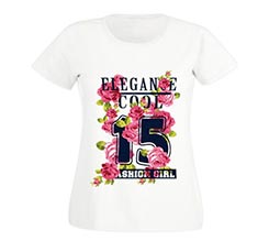 T-shirt donna in cotone Fashion girl