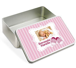 Scatola latta rettangolare Scarpette