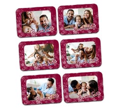 Calamita rettangolare Buone feste Pack da 6