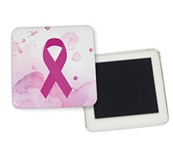 Magnete quadrato da frigo Fiocco rosa