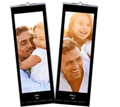 Calendario multipagina slim nero orizzontale