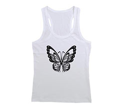 Canotta spalla larga Farfalla