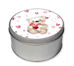 Scatole di Latta Tonda Sweet teddy bear