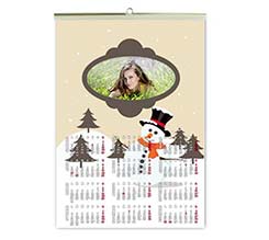 Calendario A3 pagina singola Alberelli innevati
