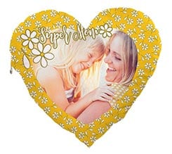 Cuscino Artigianale cuore Margherite