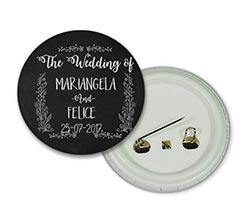 Spilla rotonda Black wedding