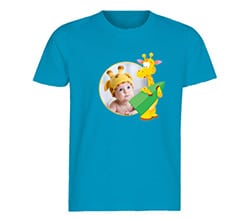 T-shirt bimbo in cotone Giraffa