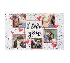 Federa Cuscino I love you collage