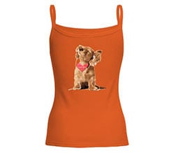Canotta donna in cotone Dog in love