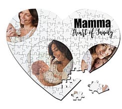 Puzzle cuore A3 Mamma cerchi