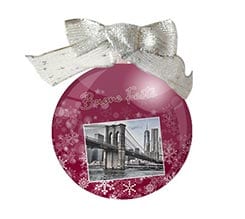 Palla di Natale tonda Buone feste