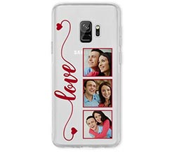 Cover trasparente Galaxy S9 Frame Love