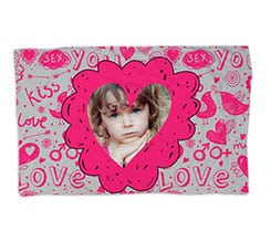 Coperta 150x100 Cuori Fucsia