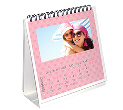 Calendario da tavolo Cuori rosa