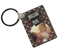 Portachiavi in Legno Rettangolare Miglior papà