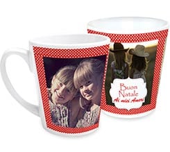 Tazza Colazione Pois natalizi