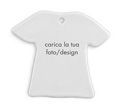 Decorazione Natalizia Ceramica Magliettina