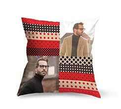 Cuscino in Tessuto Scamosciato Pois colorati