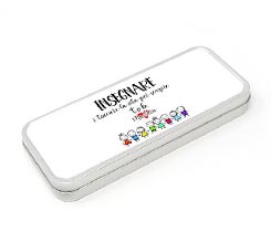 Scatola di latta piccola insegnare