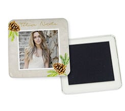 Magnete quadrato frigo Pine cone