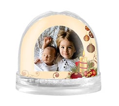 Palla di Neve Candela natalizia