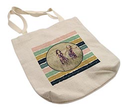 Shopper in Juta Romantic bands 34x36,5