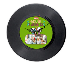 Orologio da parete in vinile Festa dei nonni