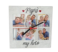 Orologio Quadrato in Vetro Dad hero