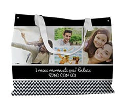 Borsa mare Collage Zig zag