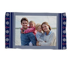 Asciugamano ospite Onda blu