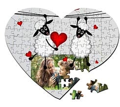 Puzzle cuore A3 Sweet sheeps