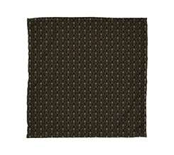 foulard personalizzato con sfondo nero e pattern color oro