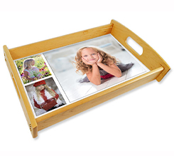 Vassoio personalizzato big legno naturale Collage 3 foto