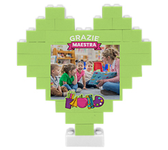 Mattoncini puzzle cuore Grazie maestra