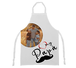 Grembiule per la festa del papà personalizzato con foto e grafica I love my Papà