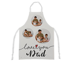 Grembiule per festa del Papà personalizzato con grafica I love you Dad