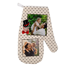 guanti da forno festa del papà con grafica cappello