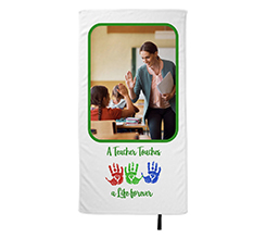 Telo mare in microfibra Impronte bimbi