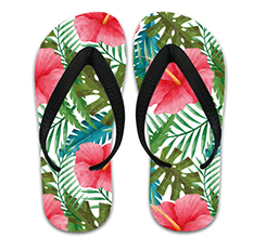 Infradito personalizzato con Grafica Ibiscus